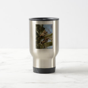 Mug De Voyage Deux Chouettes dans les Bois, oiseaux, faune Touri