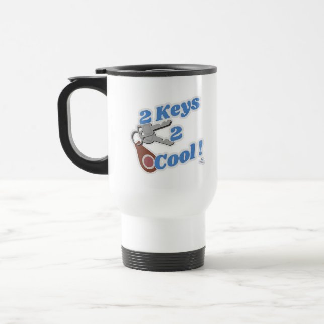 Mug De Voyage Deux Clés Moto voiture classique Cool (Gauche)