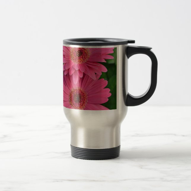 Mug De Voyage Deux fleurs de germe rose (Droit)