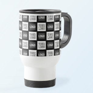 Mug De Voyage Deux logos ou images Motif répétitif