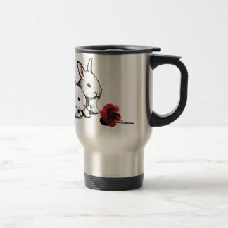 Mug De Voyage Deux petits lapins blancs