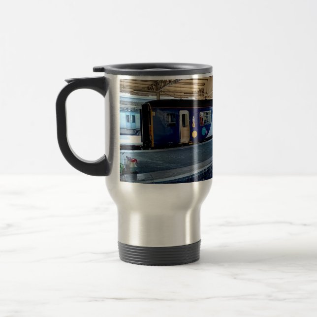 Mug De Voyage Deux trains bleus (Gauche)