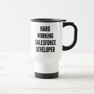 Mug De Voyage Développeur de Salesforce de travail dur