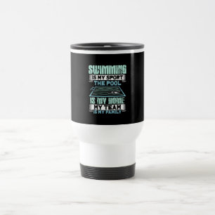 Mug De Voyage Devis de natation amusant