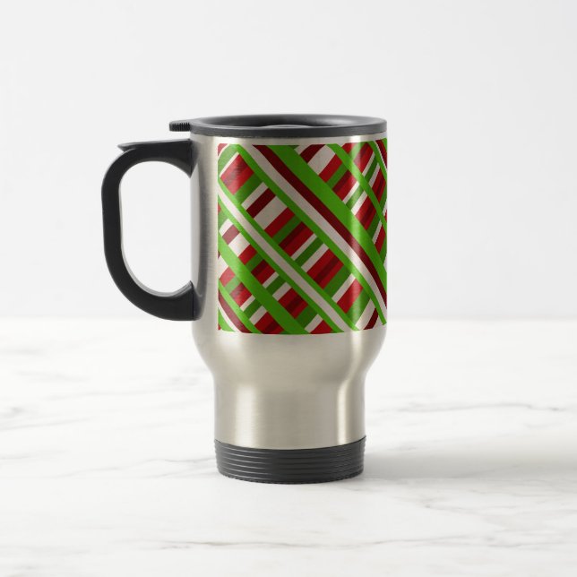 Mug De Voyage Diagonale de Noël (Gauche)