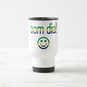 Mug De Voyage Diamètre de Bom ! Couleurs de drapeau du Brésil