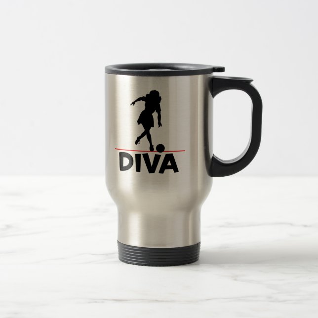 Mug De Voyage Diva de bowling (Droit)