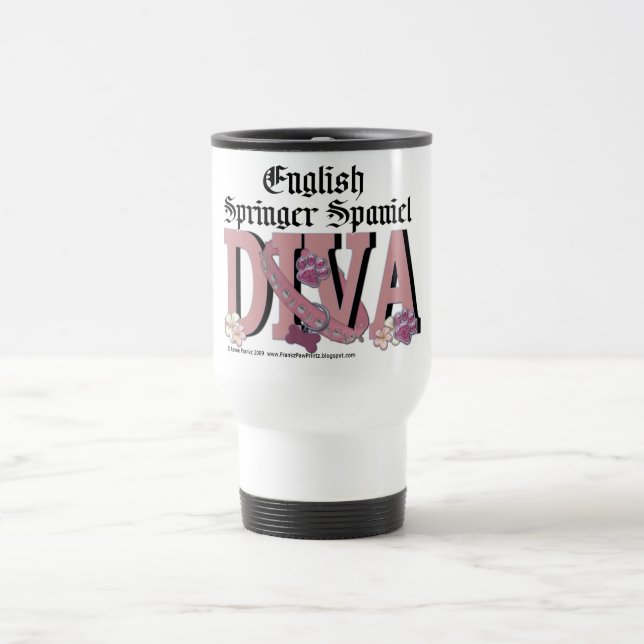 Mug De Voyage DIVA d'épagneul de springer anglais (Centre)