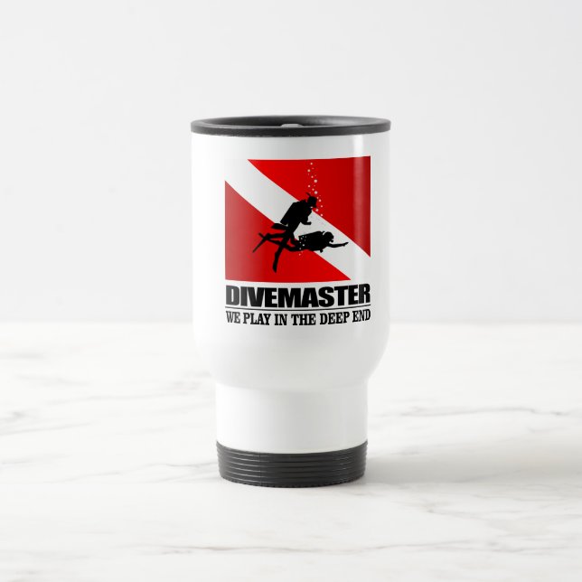 Mug De Voyage Divemaster (extrémité profonde) (Centre)