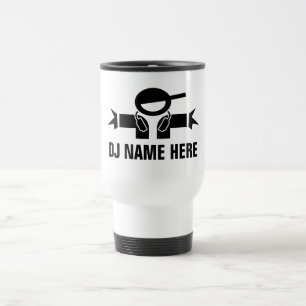 Mug De Voyage DJ Disk Jockey personnalisé muette de voyage pour 