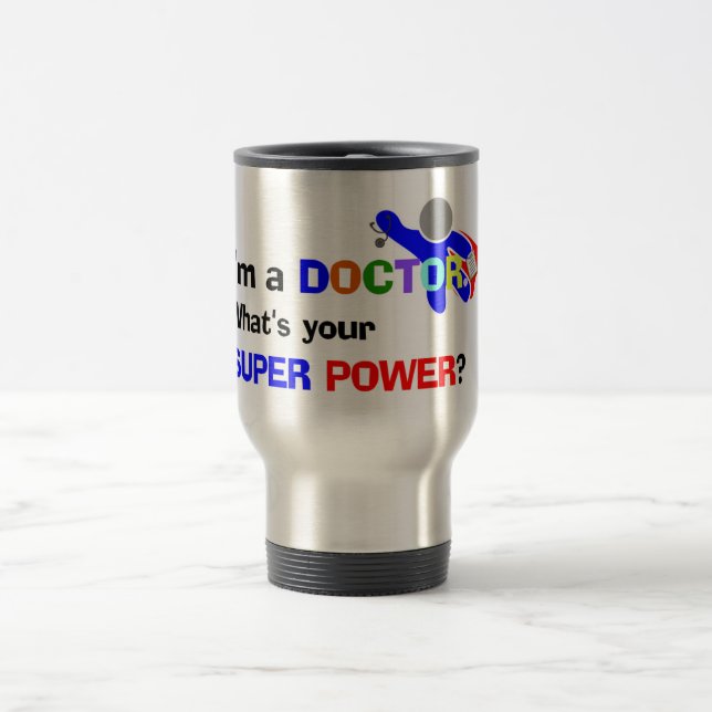 Mug De Voyage Docteur en super-héros (Centre)