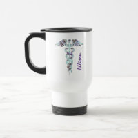 Docteur Medical Purple Caduceus Personalized