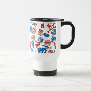 Mug De Voyage Dr. Seuss   Chose Une Chose Deux Motif Drapeau Amé