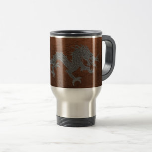 Mug De Voyage Dragon bhoutanais en cuir