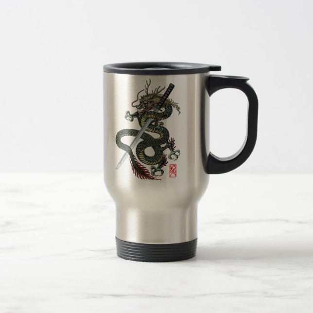 Mug De Voyage Dragon katana (Droit)