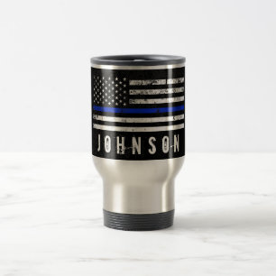Mug De Voyage Drapeau américain affligé personnalisé de polic