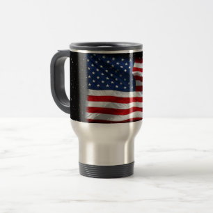 Mug De Voyage Drapeau américain patriotique États-Unis