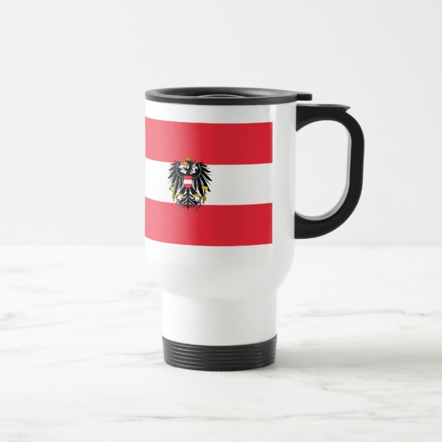 Mug De Voyage Drapeau Autriche (Droite)