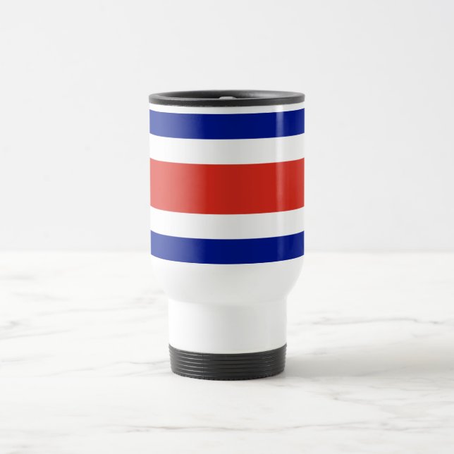 Mug De Voyage Drapeau civil du Costa Rica (Centre)