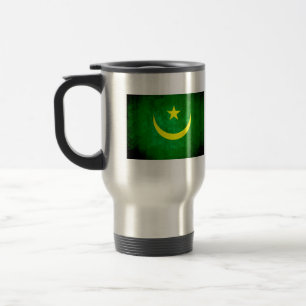 Mug De Voyage Drapeau coloré de Mauritanien de contraste