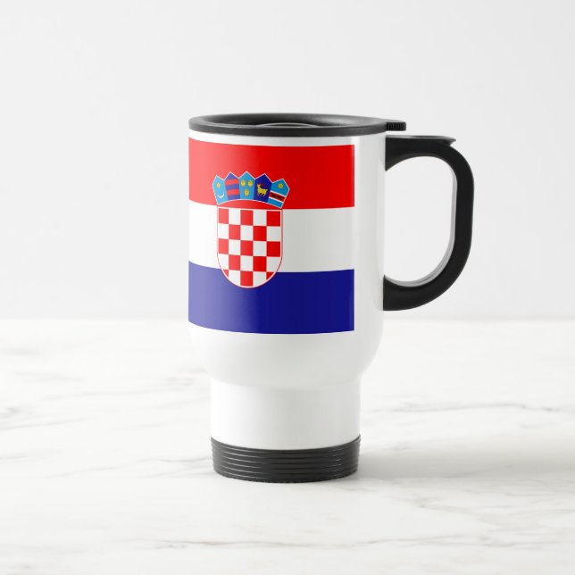 Mug De Voyage Drapeau croate (Droite)
