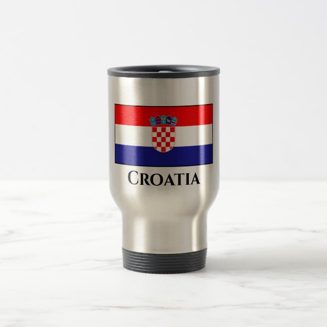 Mug De Voyage Drapeau Croatie (Centre)