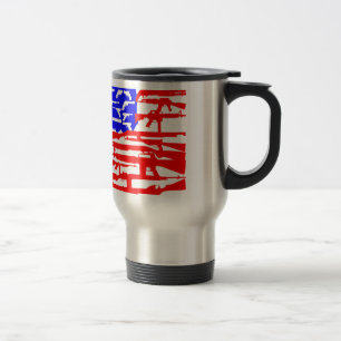 Mug De Voyage Drapeau de 2ème amendement d'armes à feu