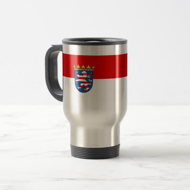 Mug De Voyage Drapeau de Hesse (Devant gauche)