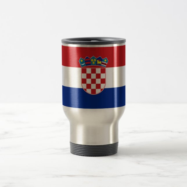 Mug De Voyage Drapeau de la Croatie (Centre)