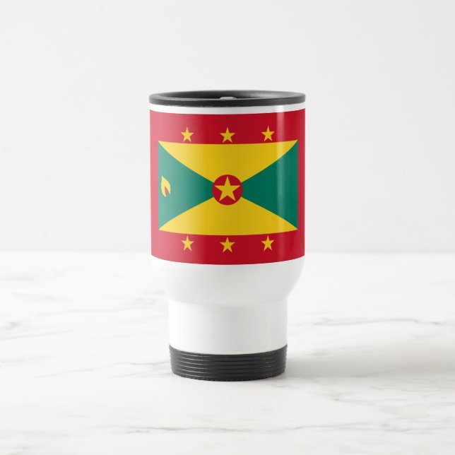 Mug De Voyage Drapeau de la Grenade (Centre)