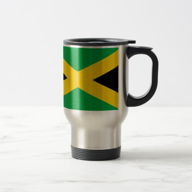 Mug De Voyage Drapeau de la Jamaïque - drapeau jamaïcain (Droit)