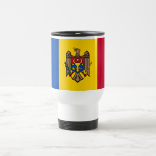 Mug De Voyage Drapeau de la Moldavie