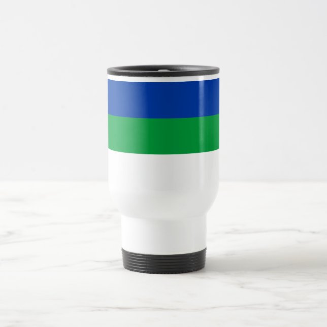 Mug De Voyage Drapeau de la République Komi (Centre)