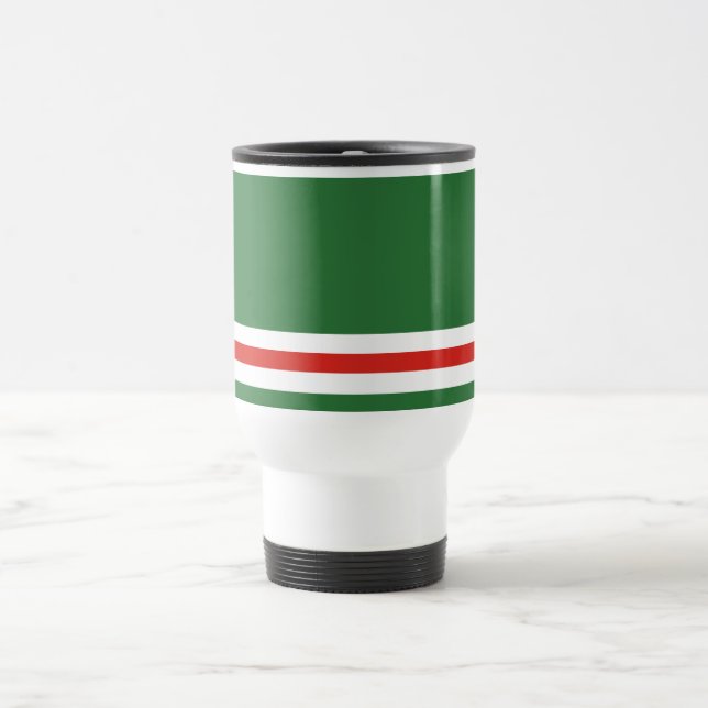 Mug De Voyage Drapeau de la République tchétchène d'Ichkeria (Centre)