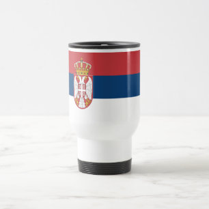 Mug De Voyage Drapeau de la Serbie