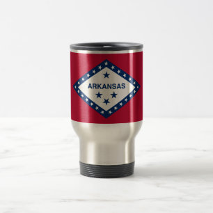 Mug De Voyage Drapeau de l'Arkansas