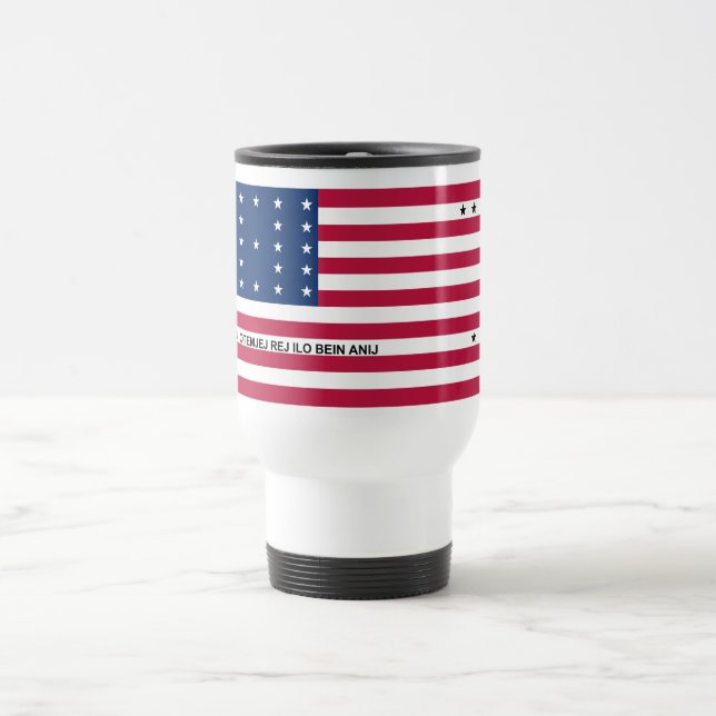 Mug De Voyage Drapeau de l'atoll de Bikini Patriotique (Centre)