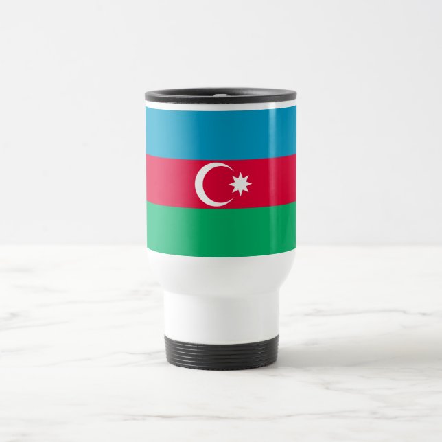 Mug De Voyage Drapeau de l'Azerbaïdjan patriotique (Centre)