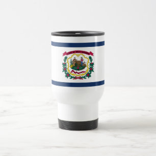 Mug De Voyage Drapeau de l'État de Virginie-Occidentale