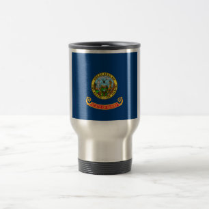 Mug De Voyage Drapeau de l'Idaho: l'État Gemme, America Mountain