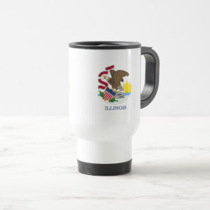 Mug De Voyage Drapeau de l'Illinois