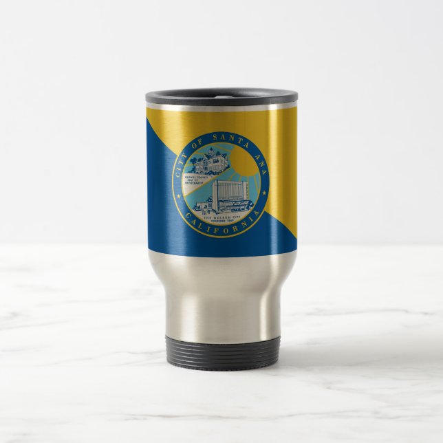 Mug De Voyage Drapeau de Père Noël Ana, Californie (Centre)