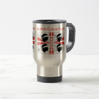 Mug De Voyage Drapeau de Sardaigne - Grunge