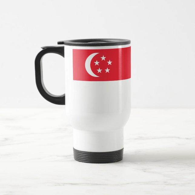 Mug De Voyage Drapeau de Singapour (Gauche)
