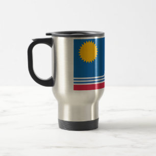 Mug De Voyage Drapeau de Sioux Falls, Dakota du Sud