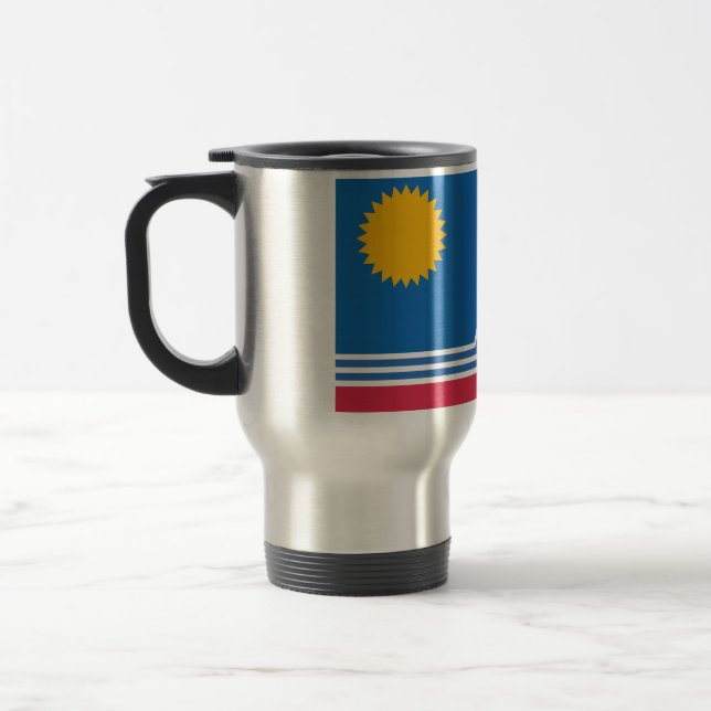 Mug De Voyage Drapeau de Sioux Falls, Dakota du Sud (Gauche)