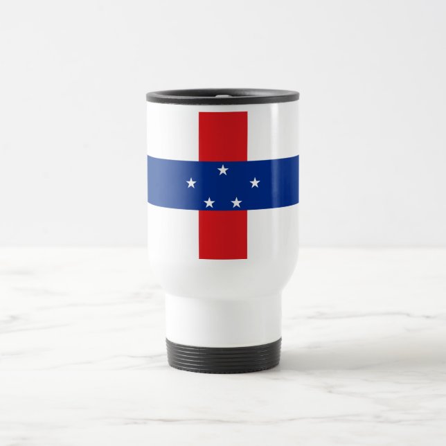 Mug De Voyage Drapeau des Antilles Pays-Bas (Centre)