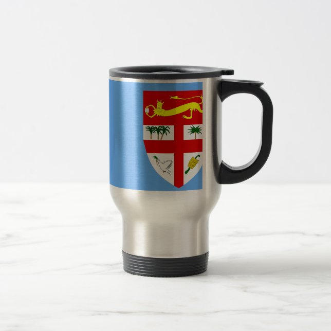 Mug De Voyage Drapeau des Fidji (Droit)