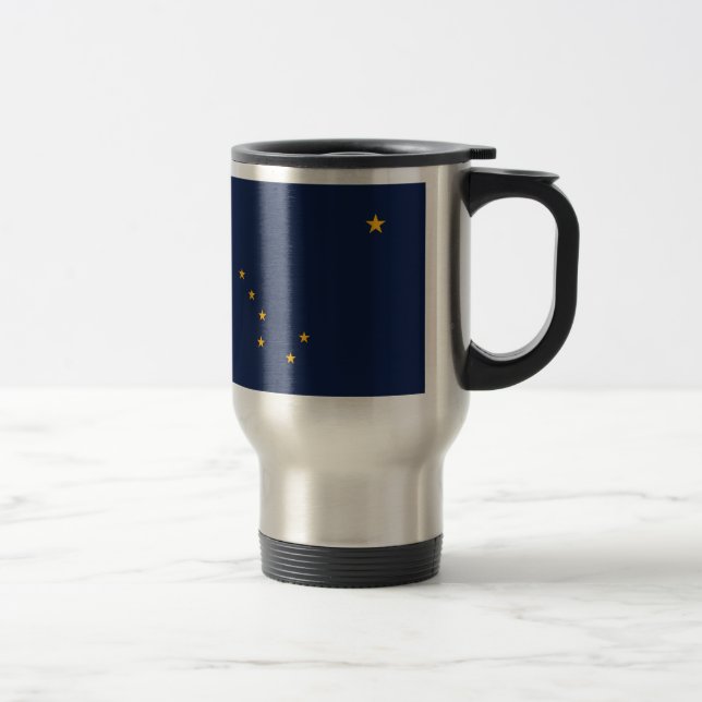Mug De Voyage Drapeau d'état de l'Alaska (Droit)