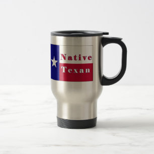 Mug De Voyage Drapeau d'étoile solitaire texane